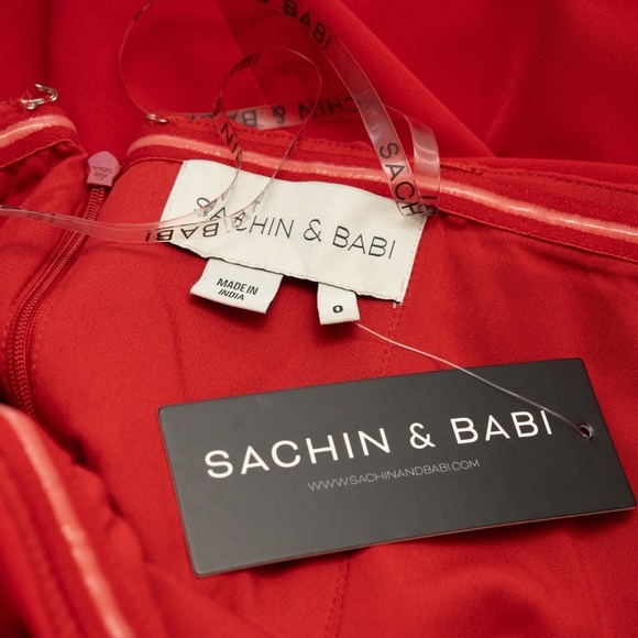 Sachin Babi Julia Bow Column Gown - Picture 5 of 11